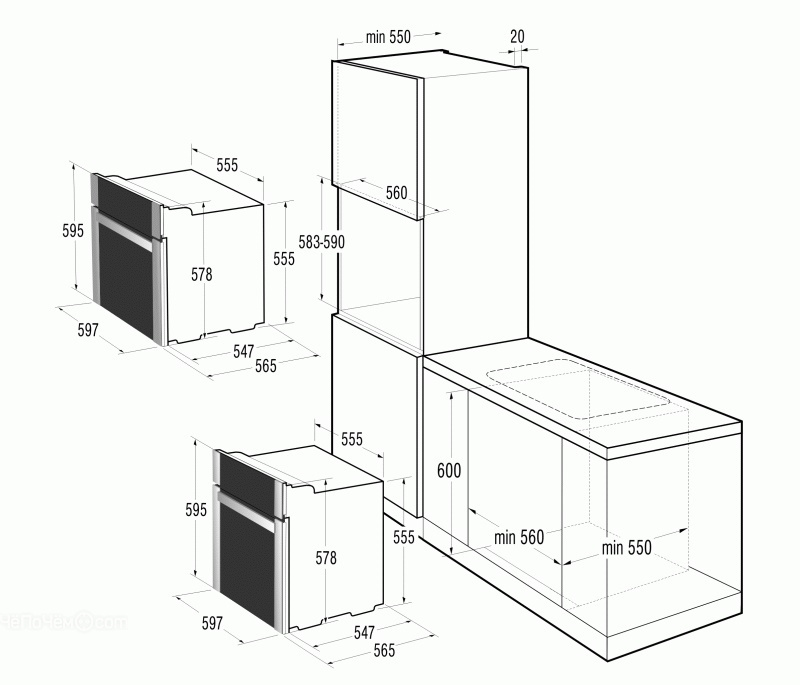 Электрический духовой шкаф gorenje bo627inb gorenje